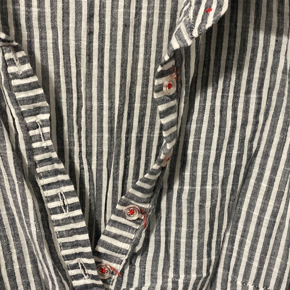 Love Tree Navy and White Striped Top - Picture 3 of 6